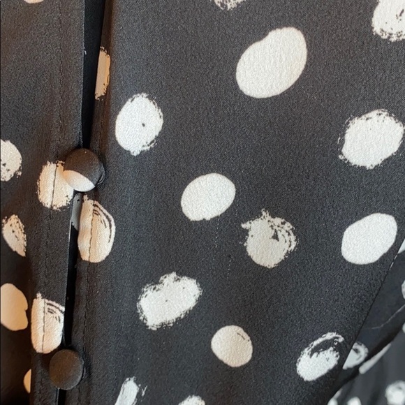 EUC J. Crew Polka Dot Peplum Blouse - Picture 7 of 9